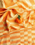 Kitchen Towel -Orange/Yellow Blocks