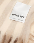 Throw: The Wool Stripe Throw - Pale Taupe Stripe