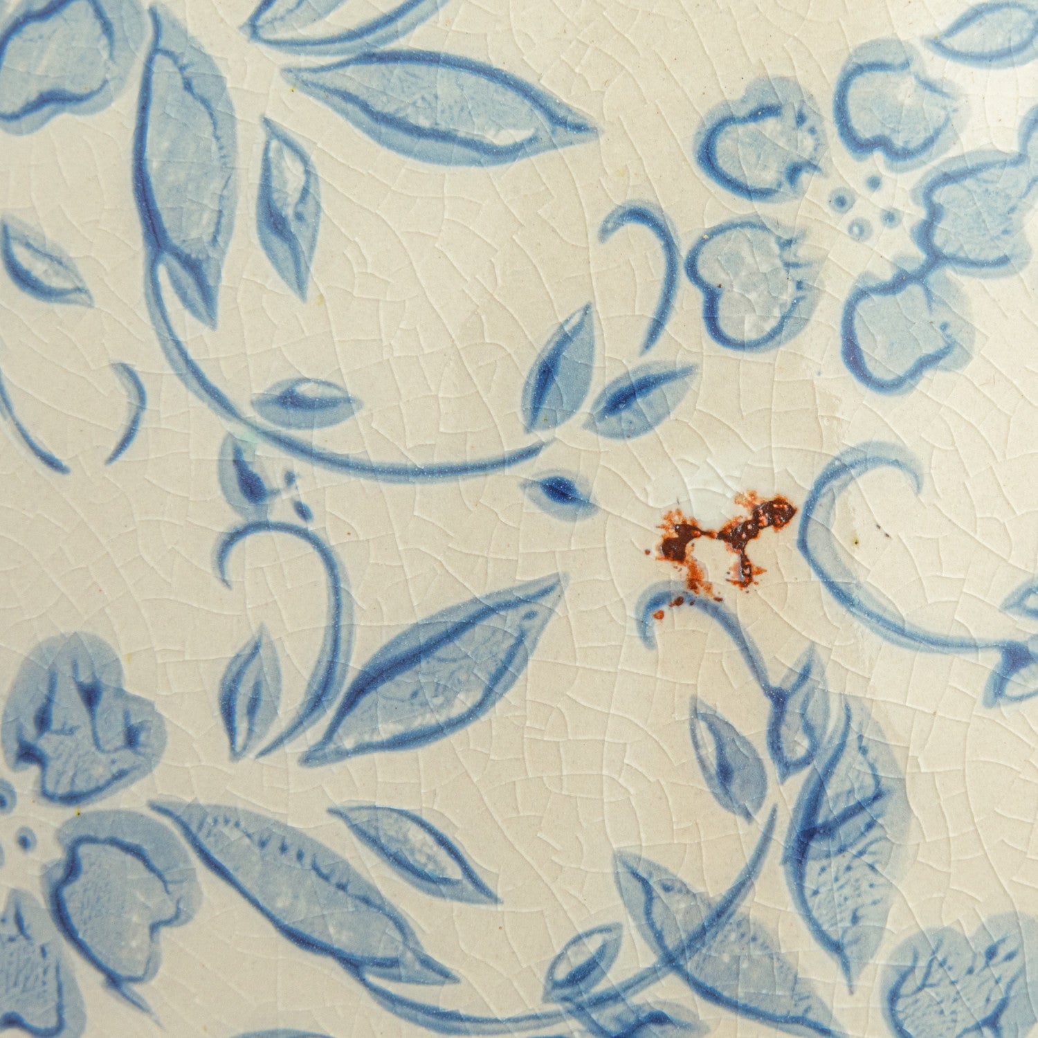 Vase: Terracotta Blue Vine