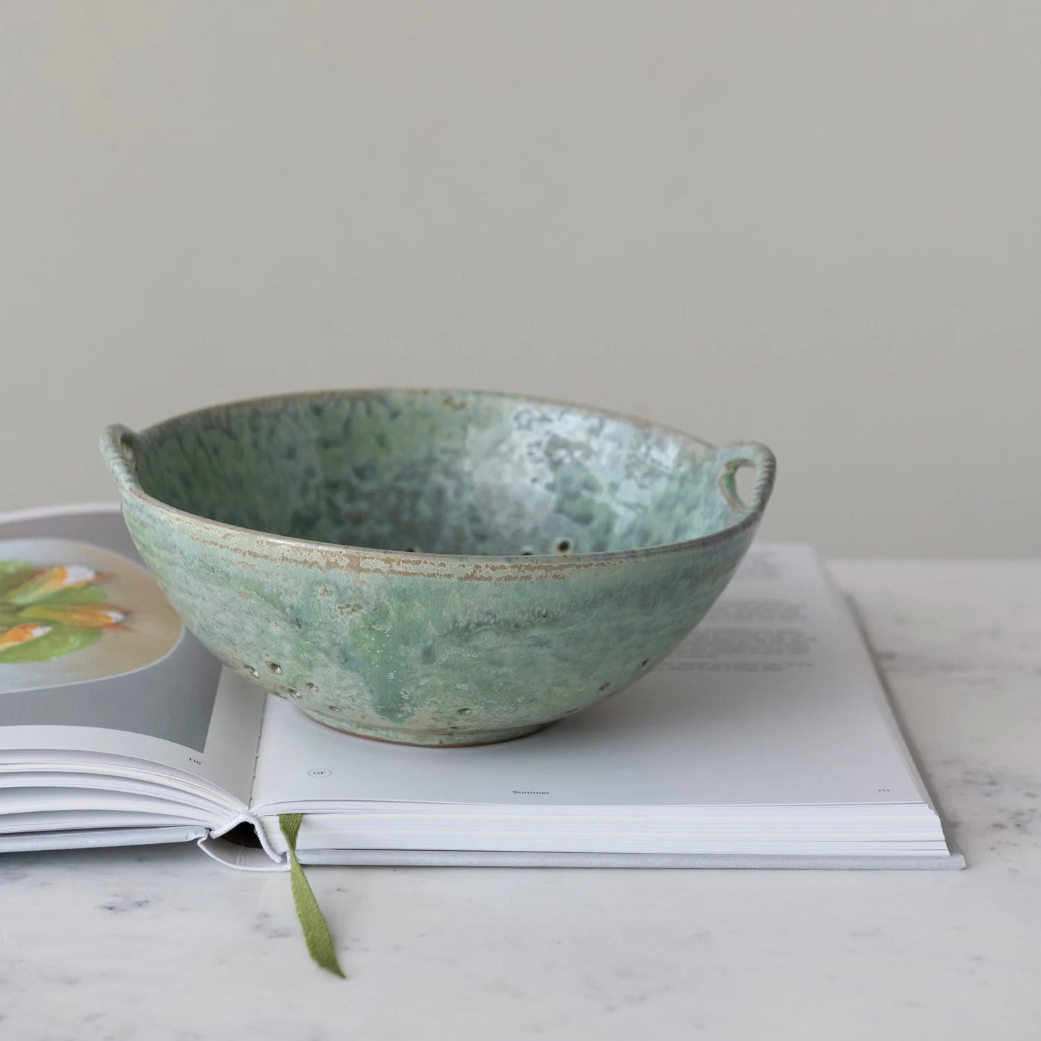 Bowl: Aqua Stoneware