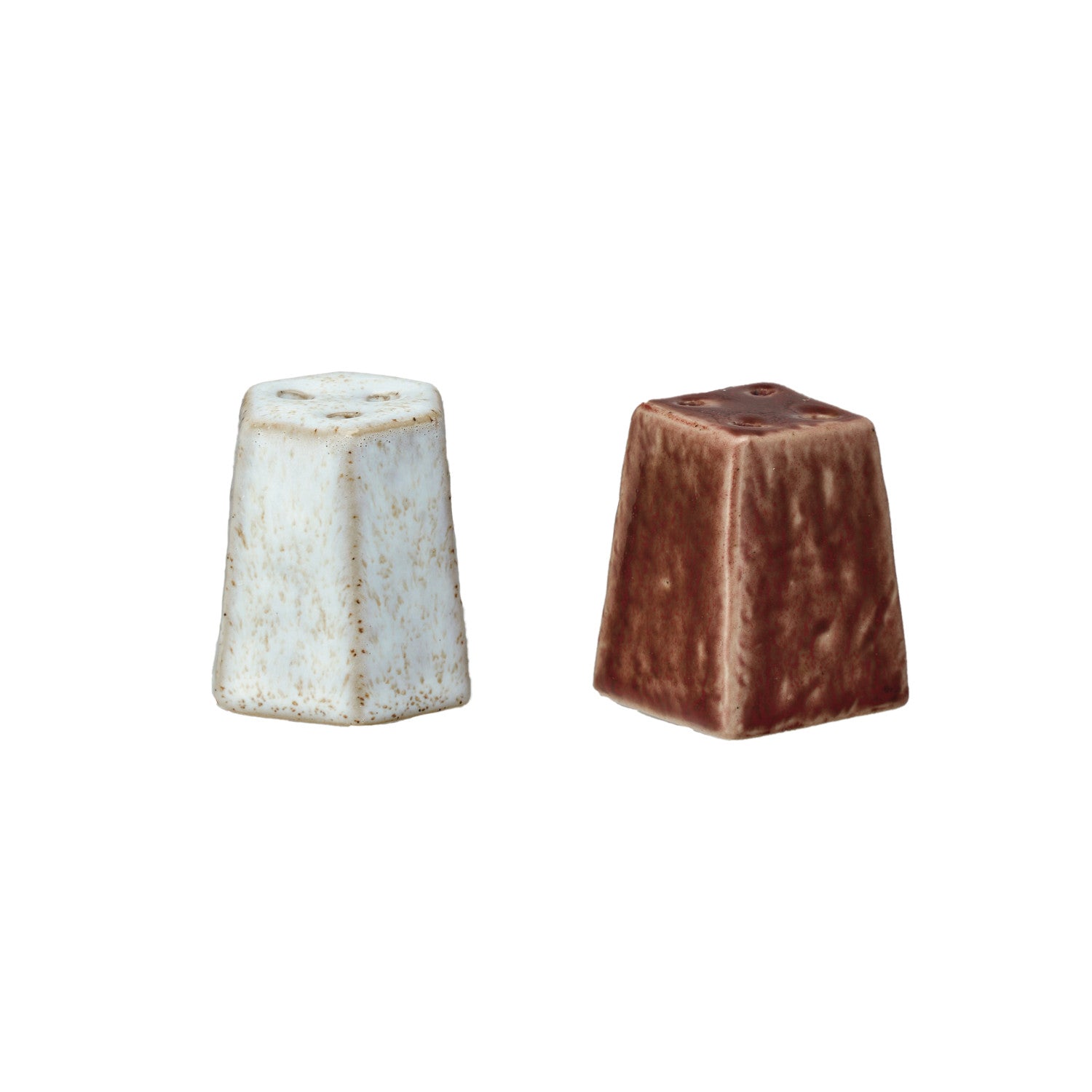 Shakers: Stoneware Salt and Pepper