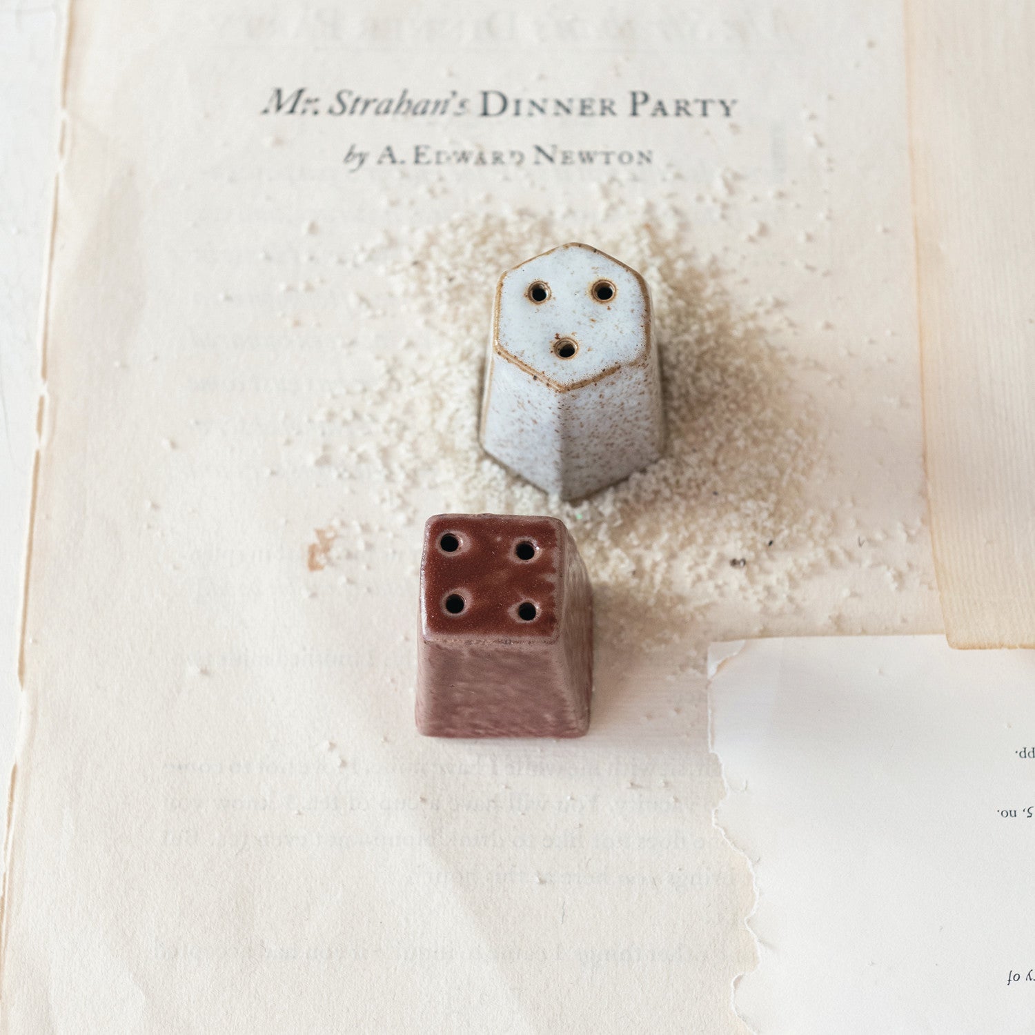 Shakers: Stoneware Salt and Pepper