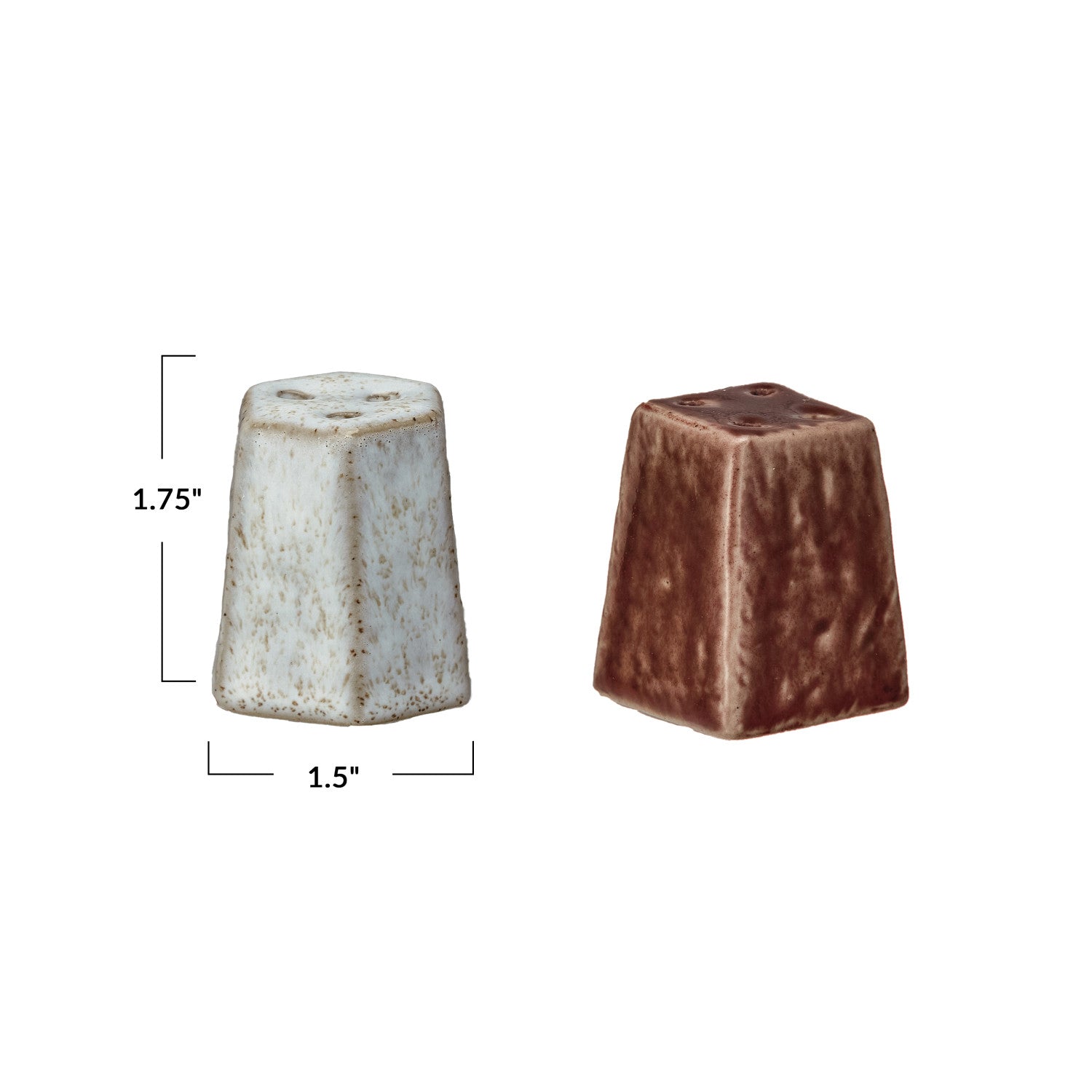 Shakers: Stoneware Salt and Pepper