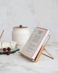 Book Holder: Gold Metal Finish