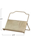 Book Holder: Gold Metal Finish