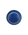 Plates: Blue Stoneware Fluted