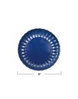 Plates: Blue Stoneware Fluted