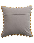 Pillow: Velvet Printed w/Hand Stitched Kantha
