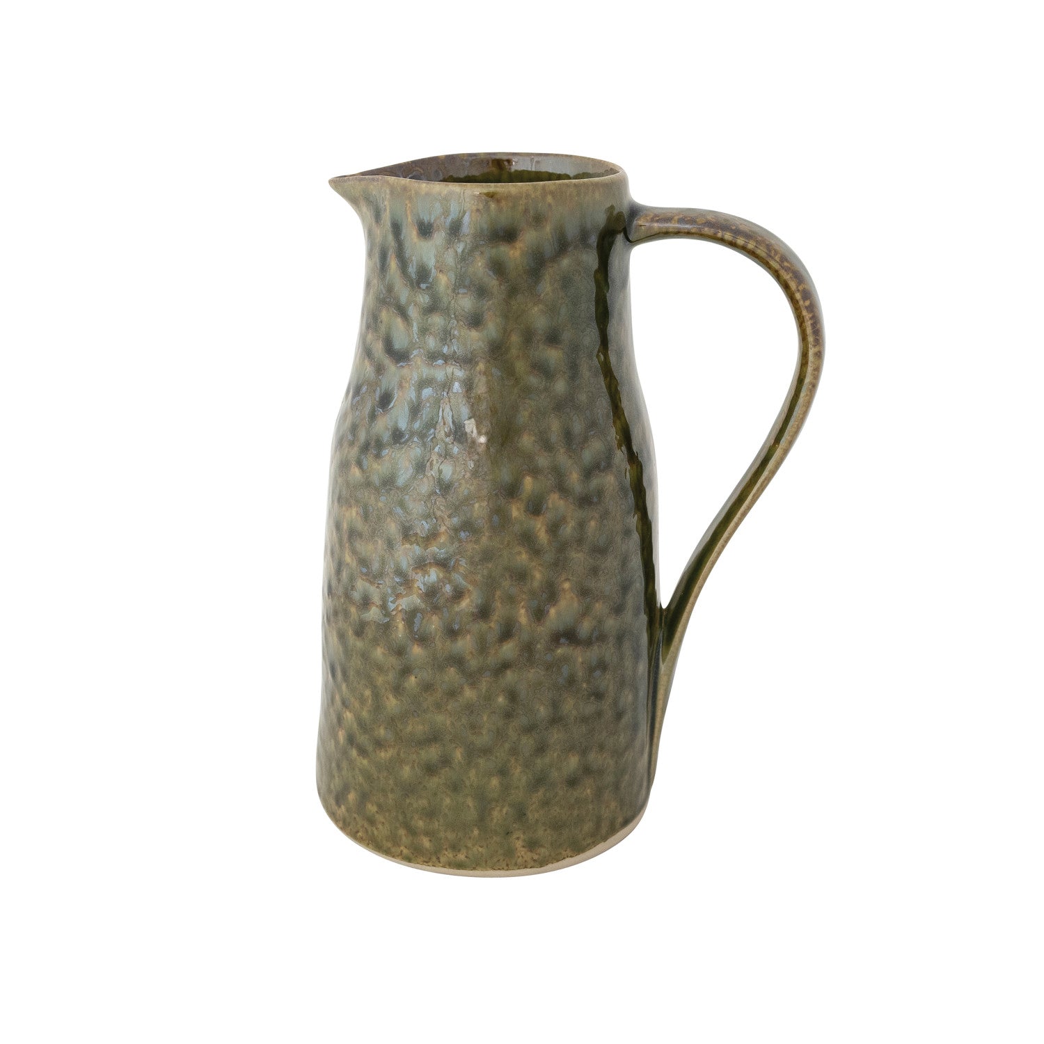 Pitcher: 2 Quart Green Stoneware