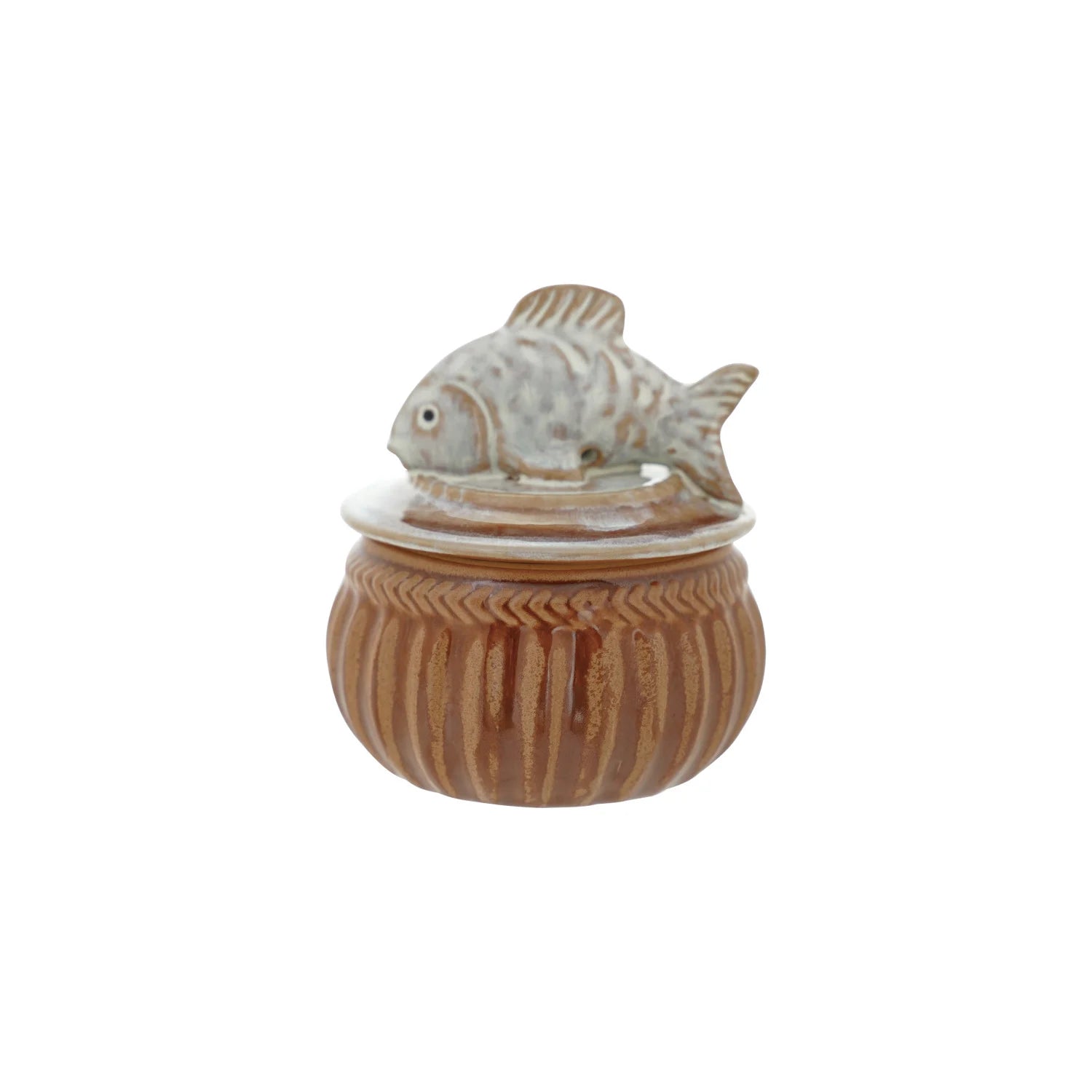 Salt Cellar: Stoneware Fish