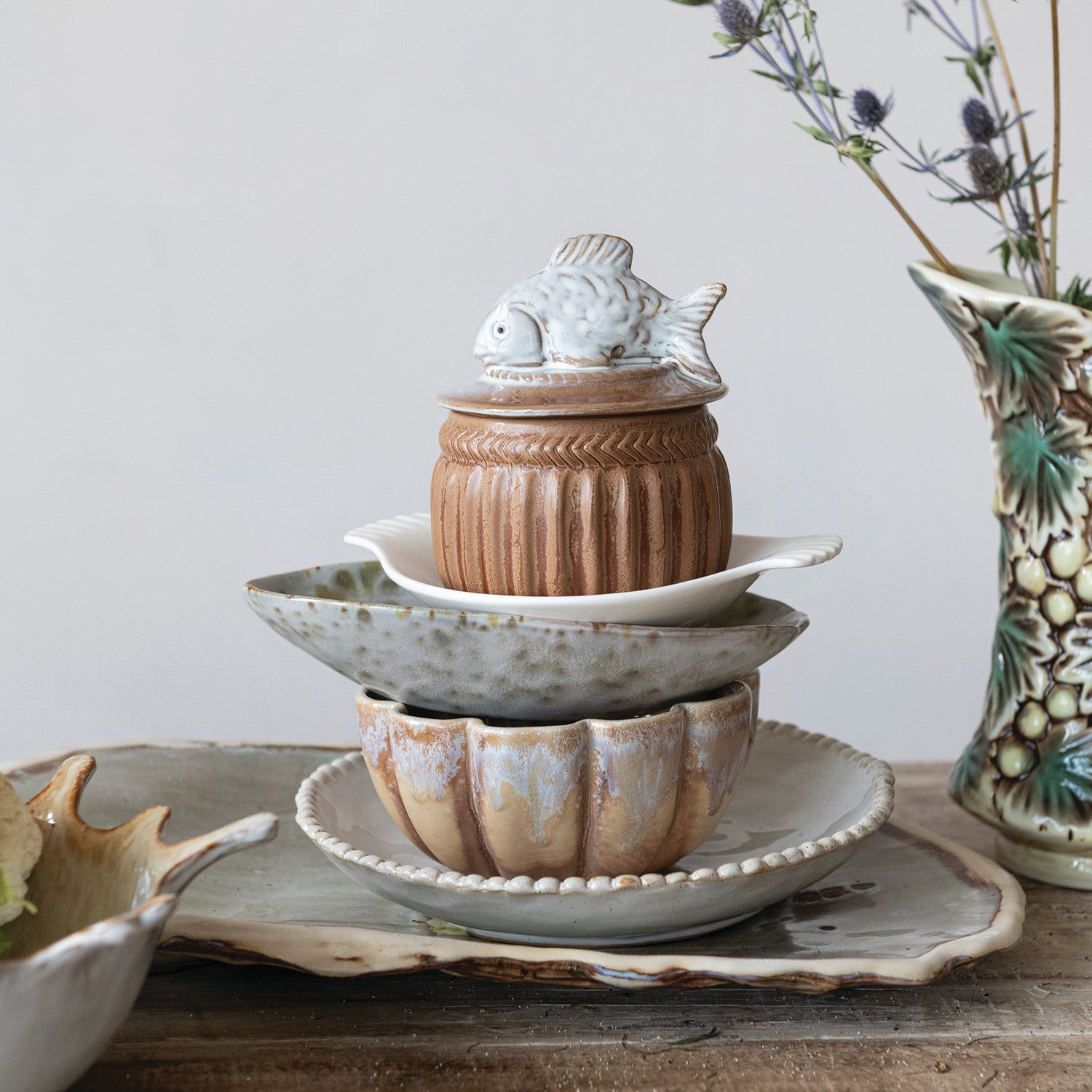 Salt Cellar: Stoneware Fish