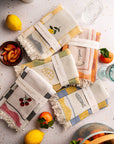 Towel: Hand Stitched Lemon