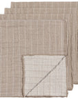 Napkins: Gray Double Weave Set of 4