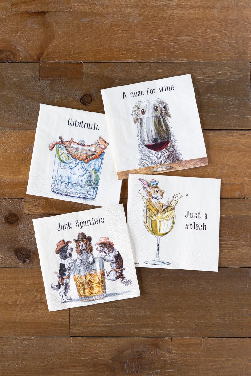 Cocktail Napkins: Jack Spanials